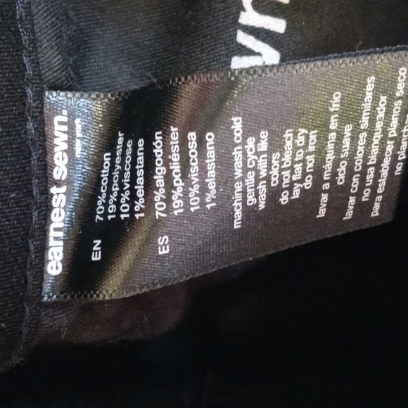 Women's Earnest Sewn Blake high rise jet black skinny jean 28 - Picture 7 of 14